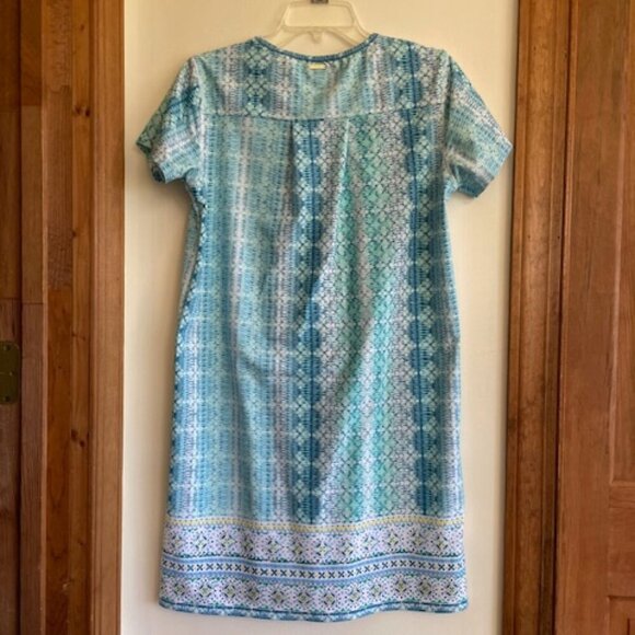 CABANA LIFE Short Sleeve Knit Shift Dress UPF 50 - Picture 9 of 16